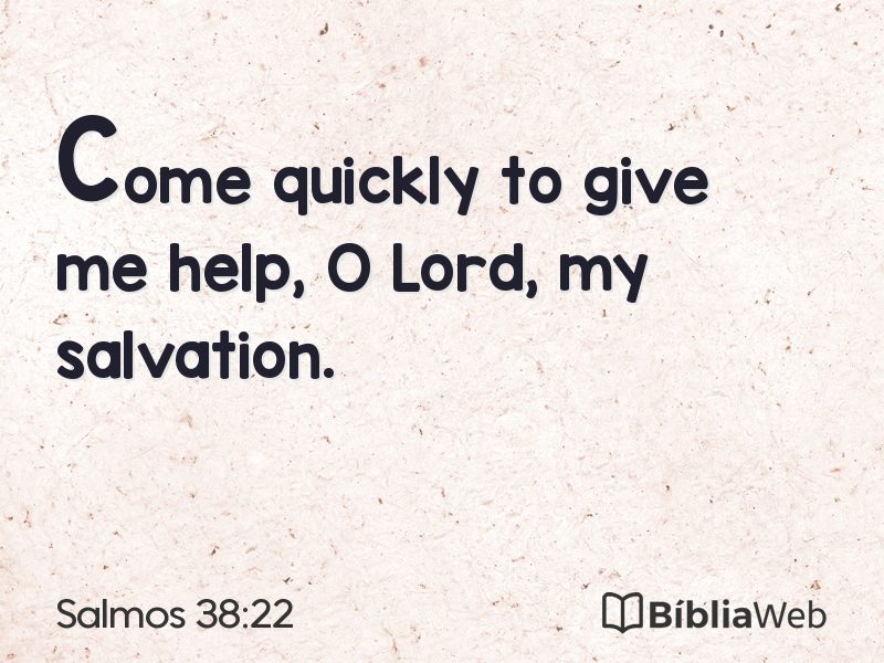 Salmos 38:22 em imagem para compartilhar