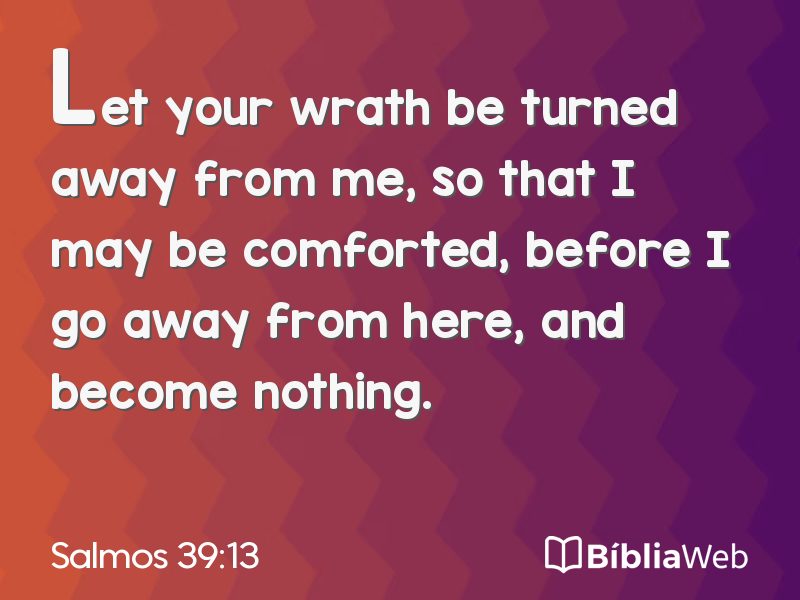 Salmos 39:13 em imagem para compartilhar