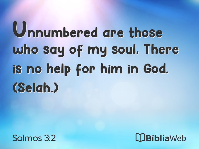 Salmos 3:2 em imagem para compartilhar