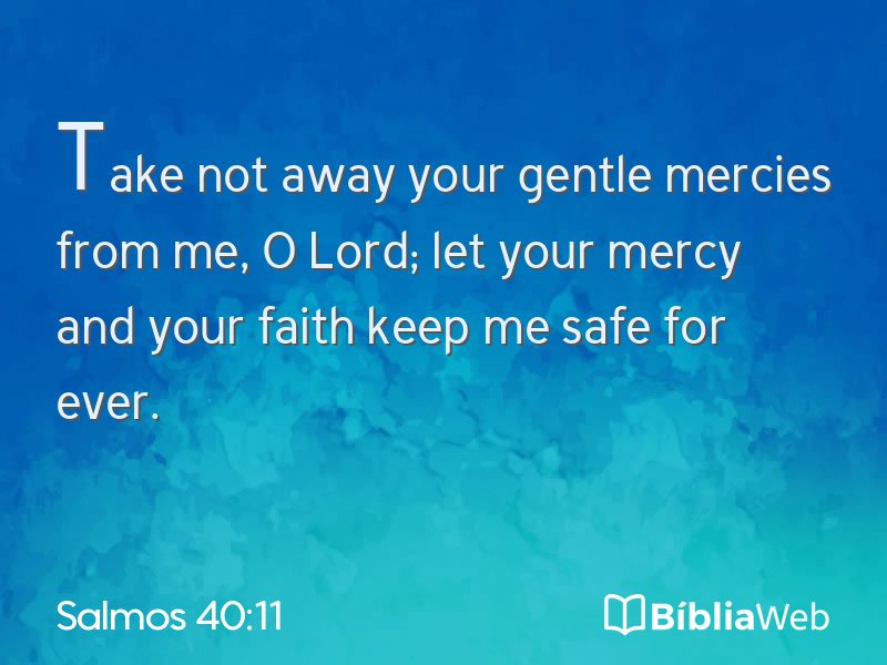 Salmos 40:11 em imagem para compartilhar