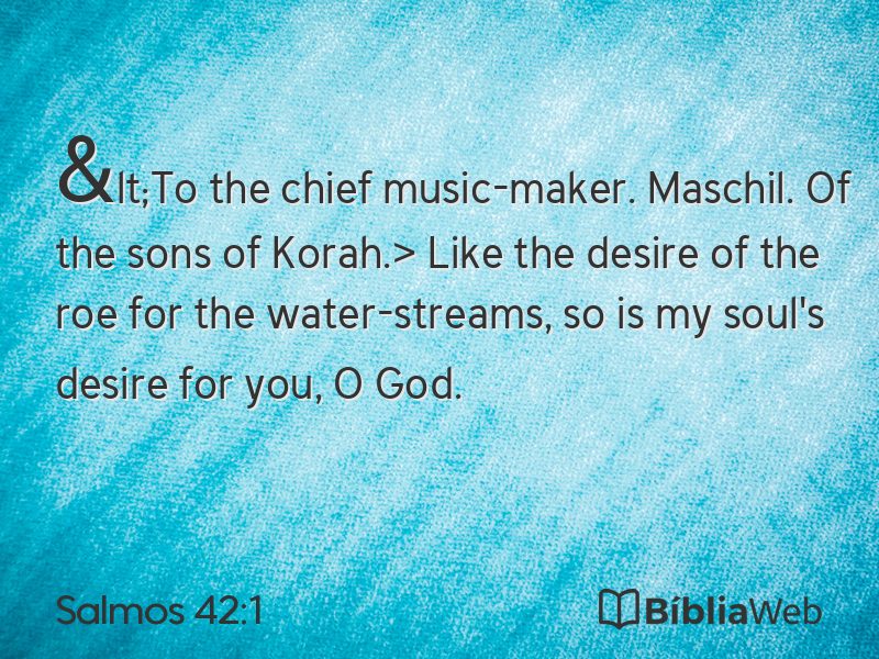 Salmos 42:1 em imagem para compartilhar