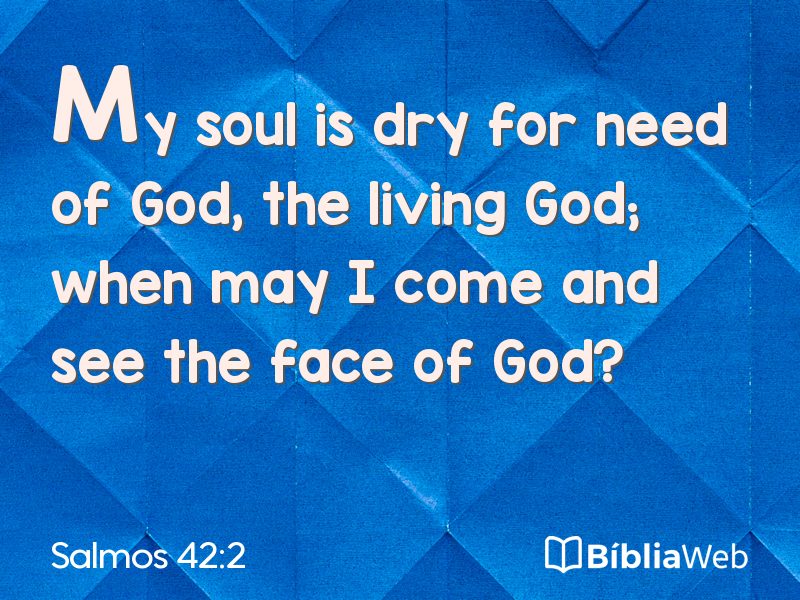 Salmos 42:2 em imagem para compartilhar