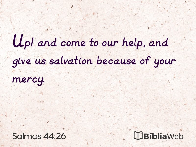 Salmos 44:26 em imagem para compartilhar