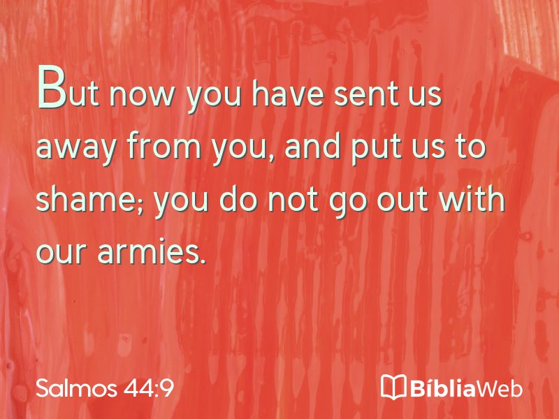 Salmos 44:9 em imagem para compartilhar