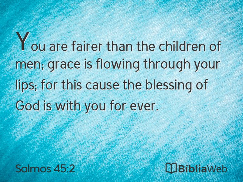 Salmos 45:2 em imagem para compartilhar