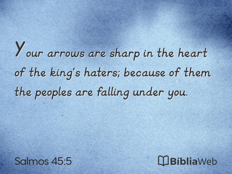Salmos 45:5 em imagem para compartilhar