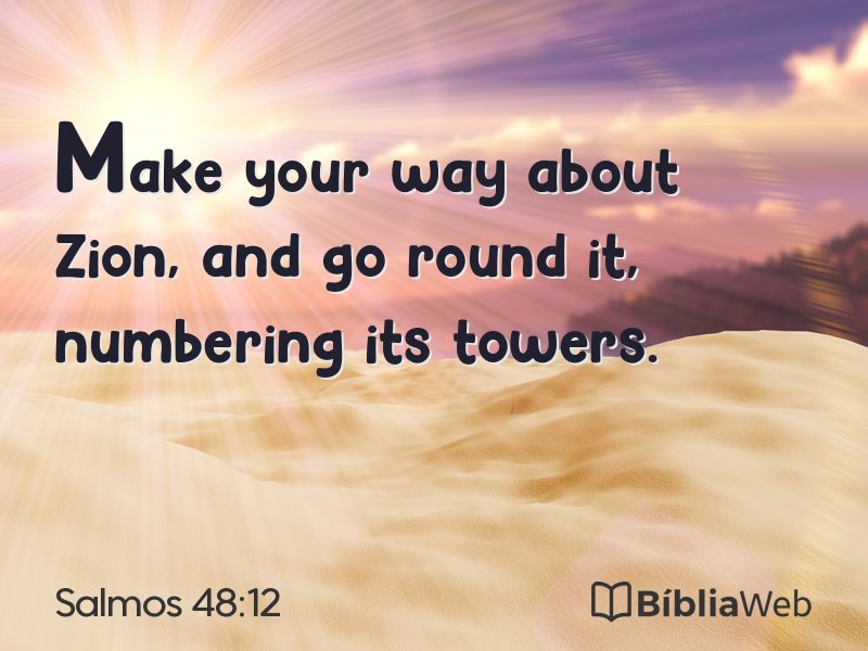 Salmos 48:12 em imagem para compartilhar