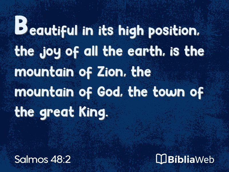 Salmos 48:2 em imagem para compartilhar