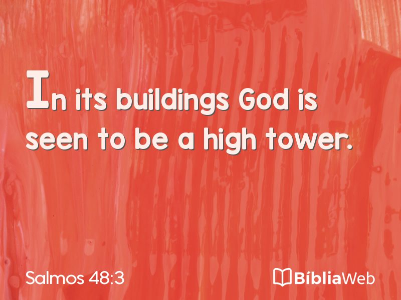 Salmos 48:3 em imagem para compartilhar