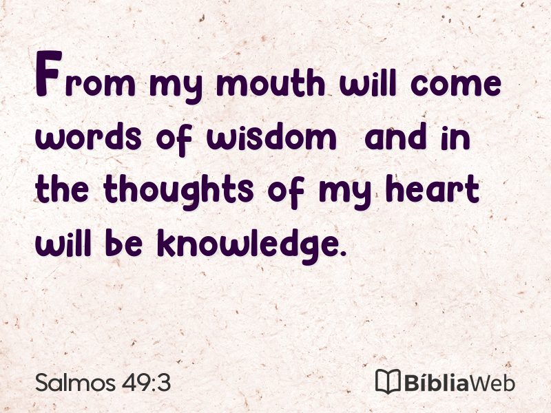 Salmos 49:3 em imagem para compartilhar