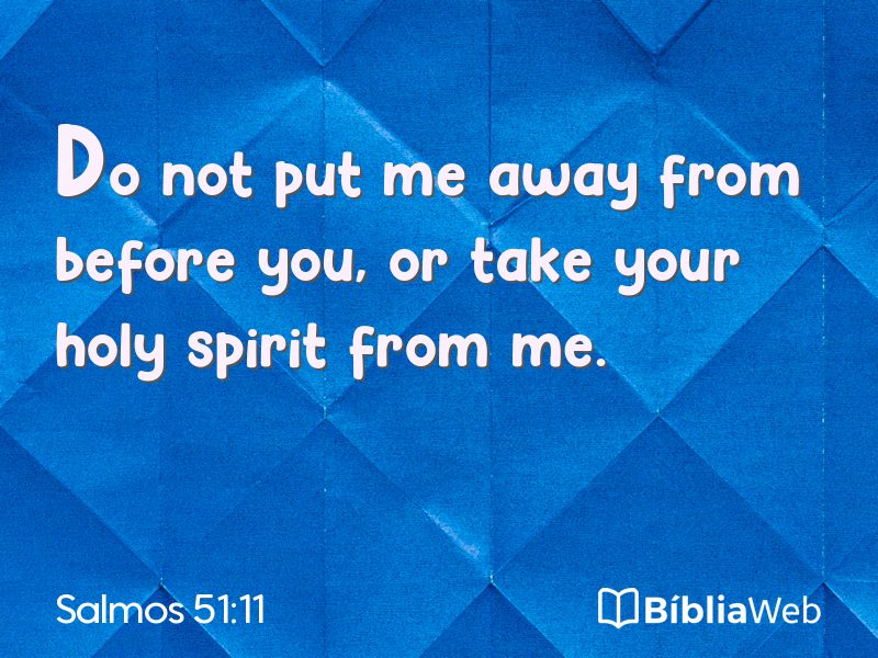 Salmos 51:11 em imagem para compartilhar