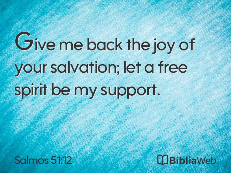 Salmos 51:12 em imagem para compartilhar