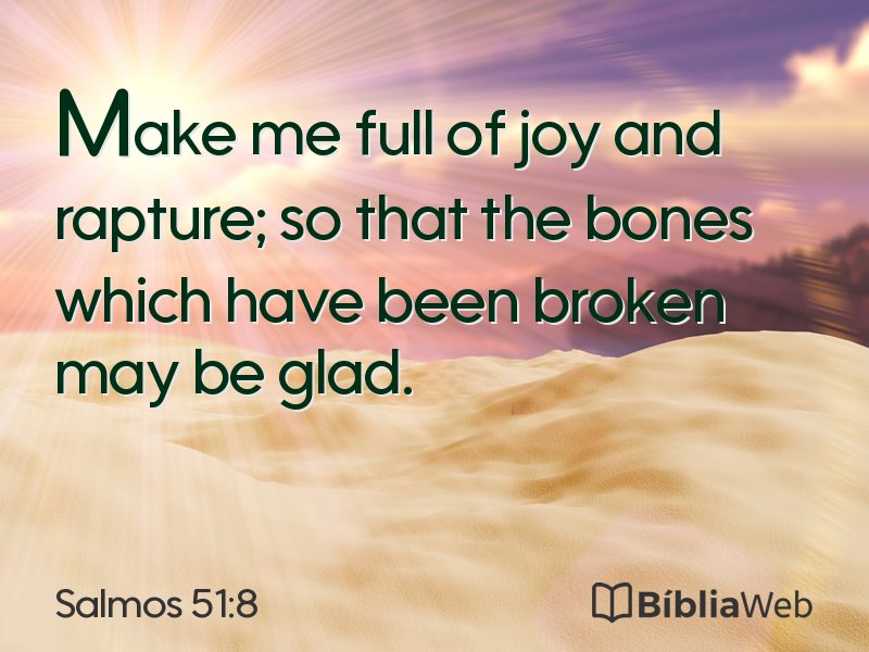 Salmos 51:8 em imagem para compartilhar