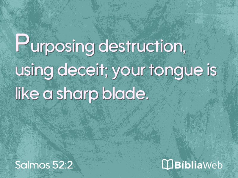 Salmos 52:2 em imagem para compartilhar