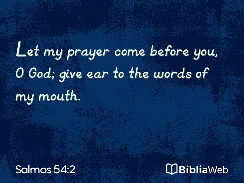 Salmos 54:2 em imagem para compartilhar