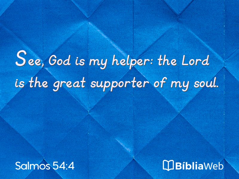 Salmos 54:4 em imagem para compartilhar