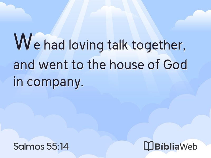 Salmos 55:14 em imagem para compartilhar