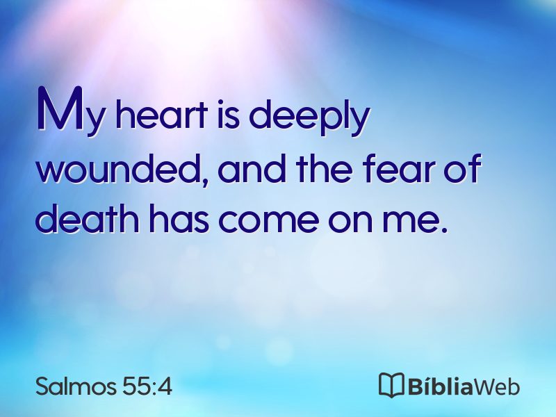 Salmos 55:4 em imagem para compartilhar