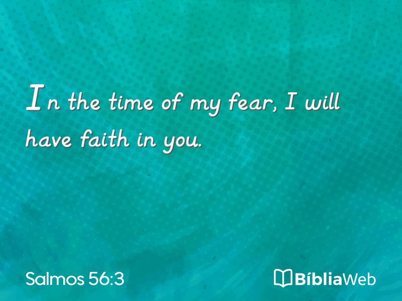 Salmos 56:3 em imagem para compartilhar