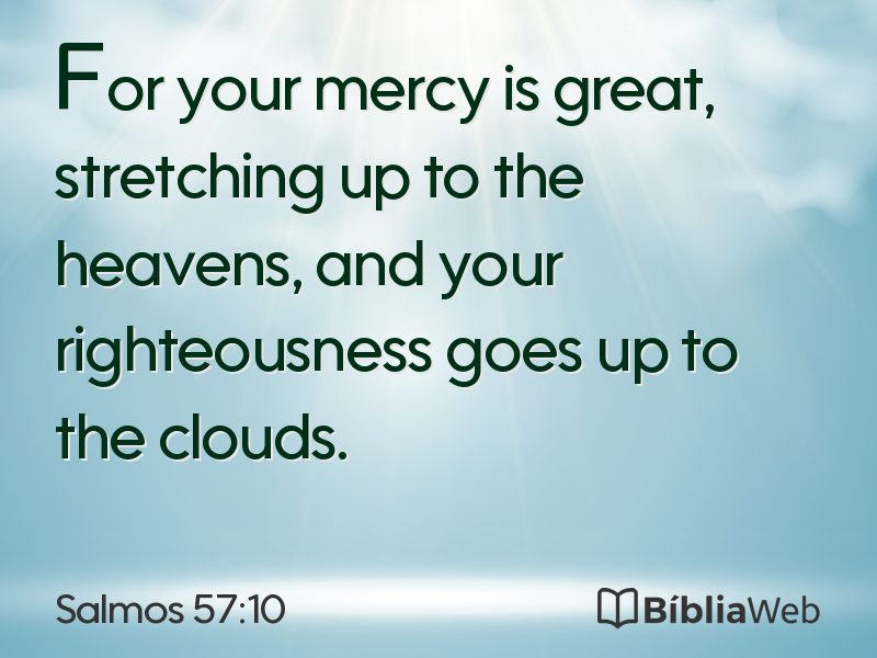 Salmos 57:10 em imagem para compartilhar