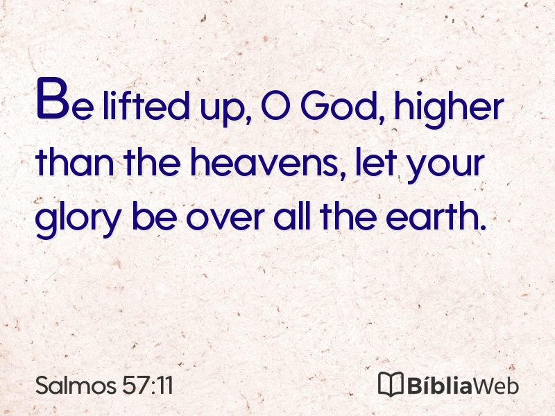 Salmos 57:11 em imagem para compartilhar