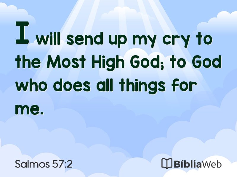 Salmos 57:2 em imagem para compartilhar