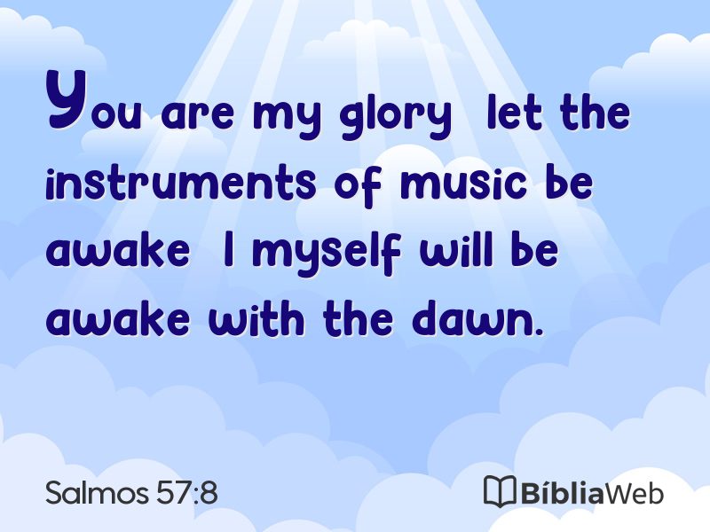 Salmos 57:8 em imagem para compartilhar