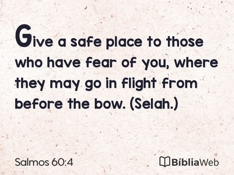 Salmos 60:4 em imagem para compartilhar