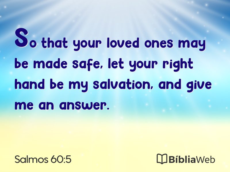 Salmos 60:5 em imagem para compartilhar