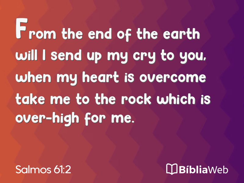 Salmos 61:2 em imagem para compartilhar