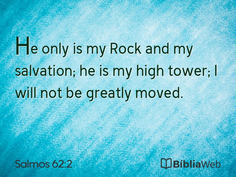Salmos 62:2 em imagem para compartilhar