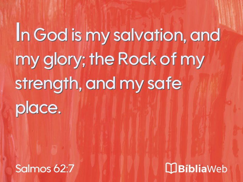 Salmos 62:7 em imagem para compartilhar