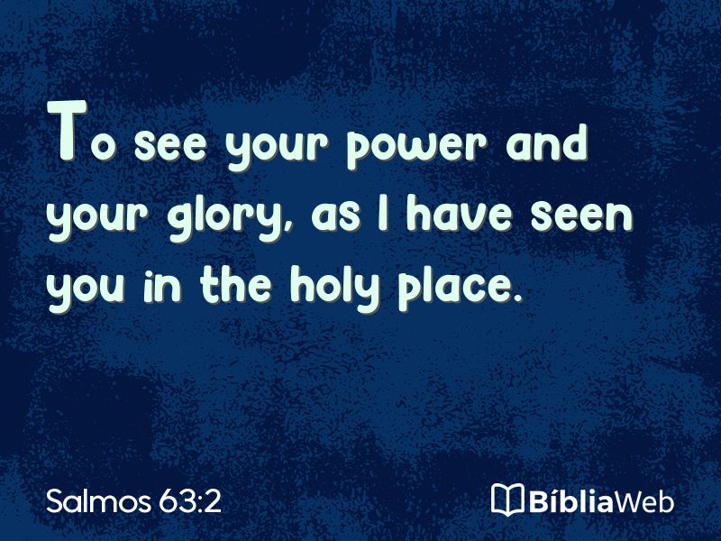 Salmos 63:2 em imagem para compartilhar