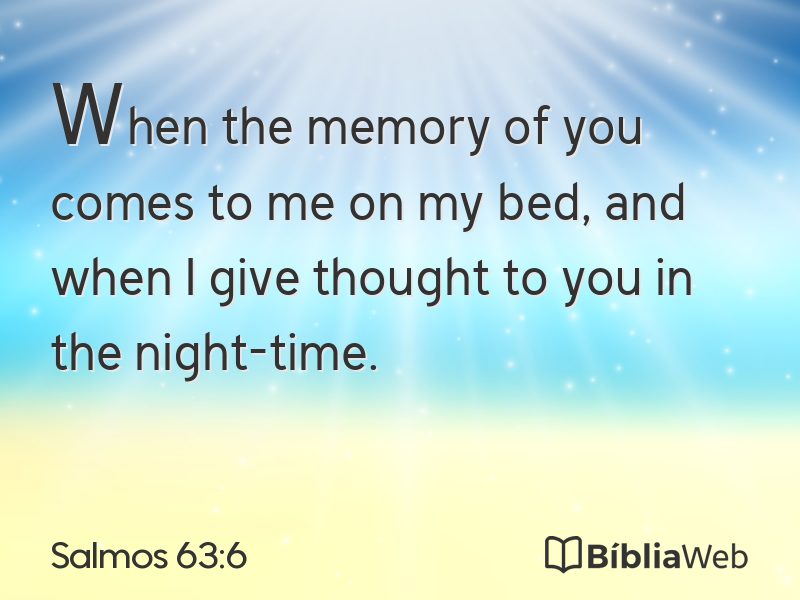 Salmos 63:6 em imagem para compartilhar