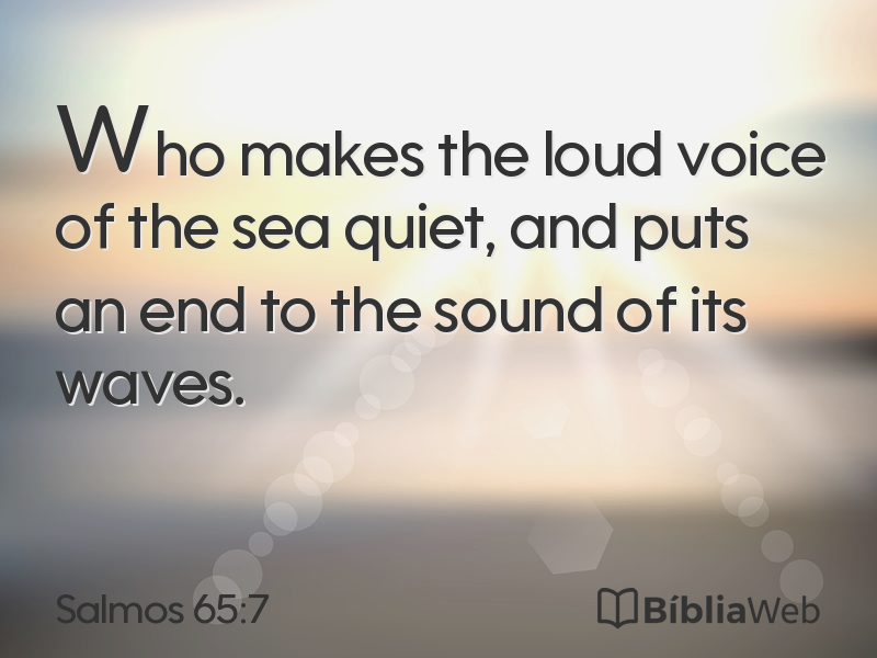 Salmos 65:7 em imagem para compartilhar