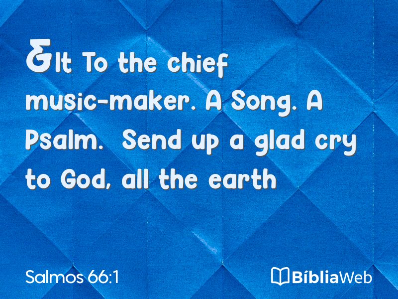 Salmos 66:1 em imagem para compartilhar