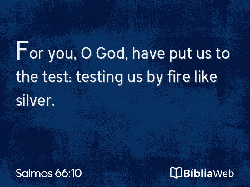 Salmos 66:10 em imagem para compartilhar