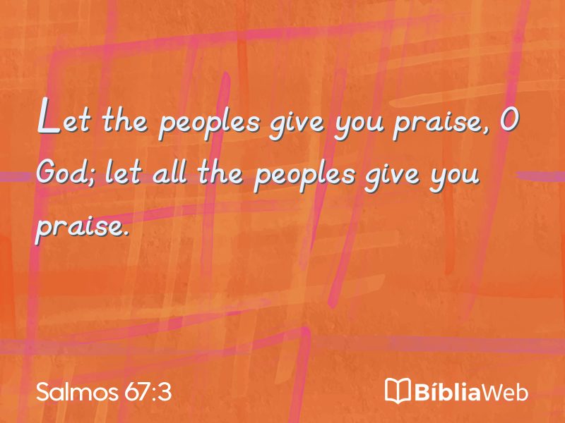 Salmos 67:3 em imagem para compartilhar