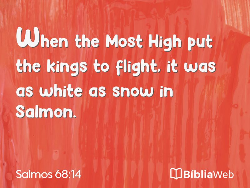 Salmos 68:14 em imagem para compartilhar