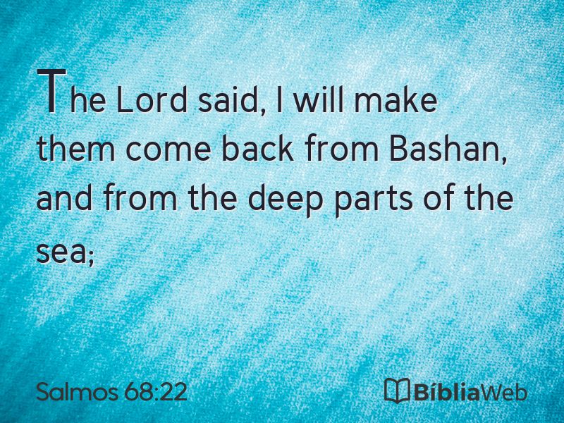 Salmos 68:22 em imagem para compartilhar