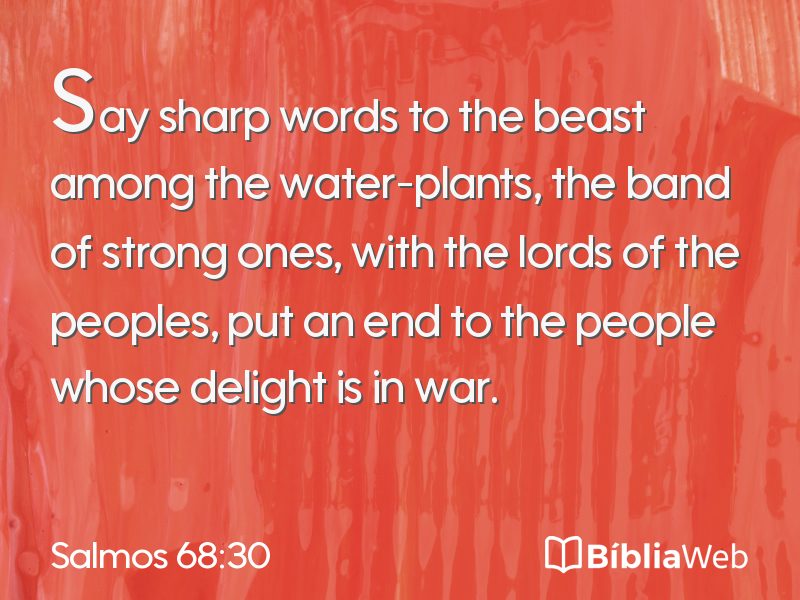 Salmos 68:30 em imagem para compartilhar