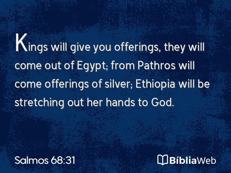Salmos 68:31 em imagem para compartilhar