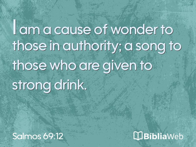 Salmos 69:12 em imagem para compartilhar