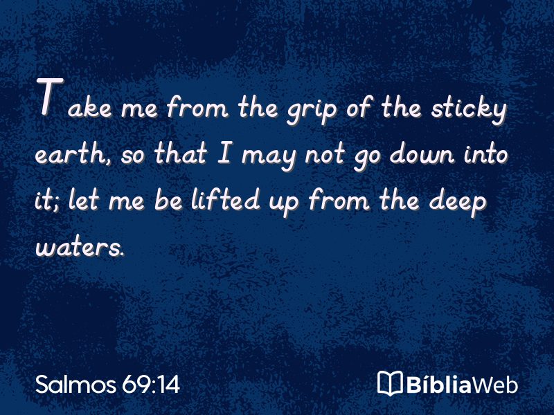 Salmos 69:14 em imagem para compartilhar