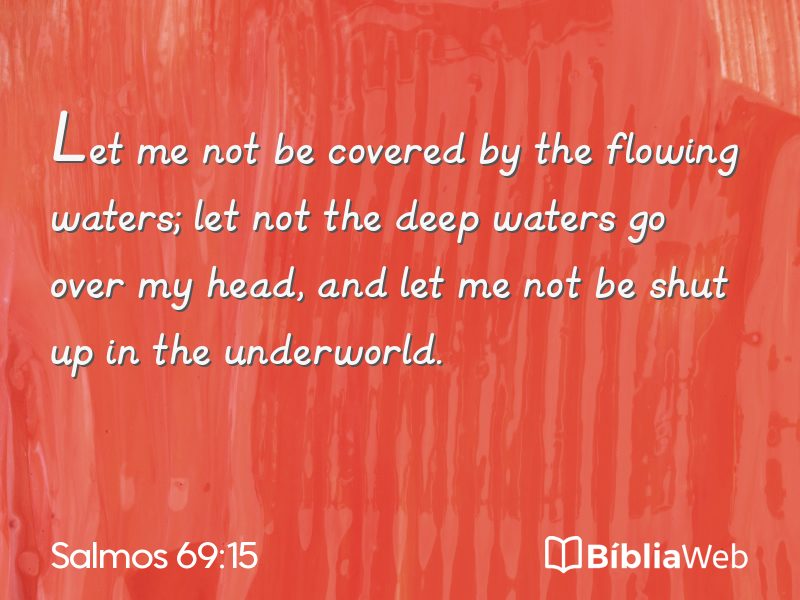 Salmos 69:15 em imagem para compartilhar
