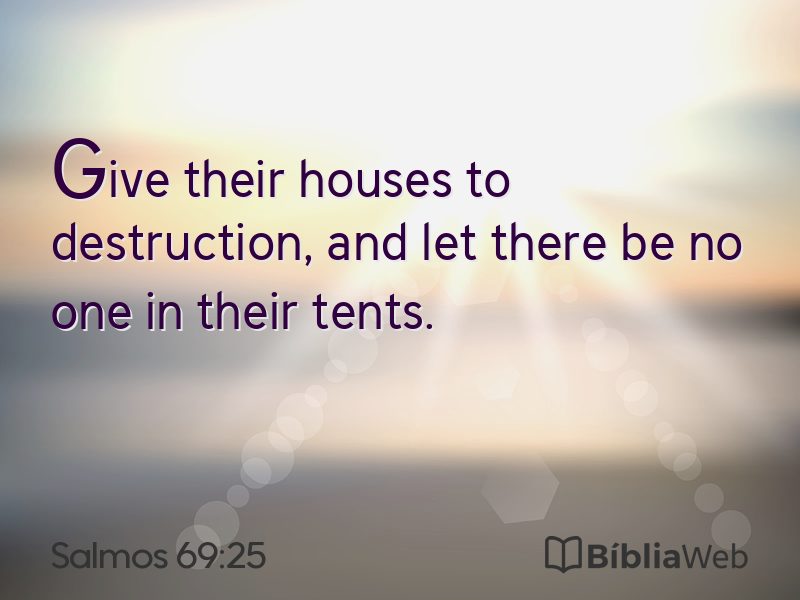 Salmos 69:25 em imagem para compartilhar