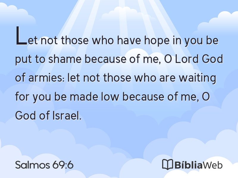 Salmos 69:6 em imagem para compartilhar