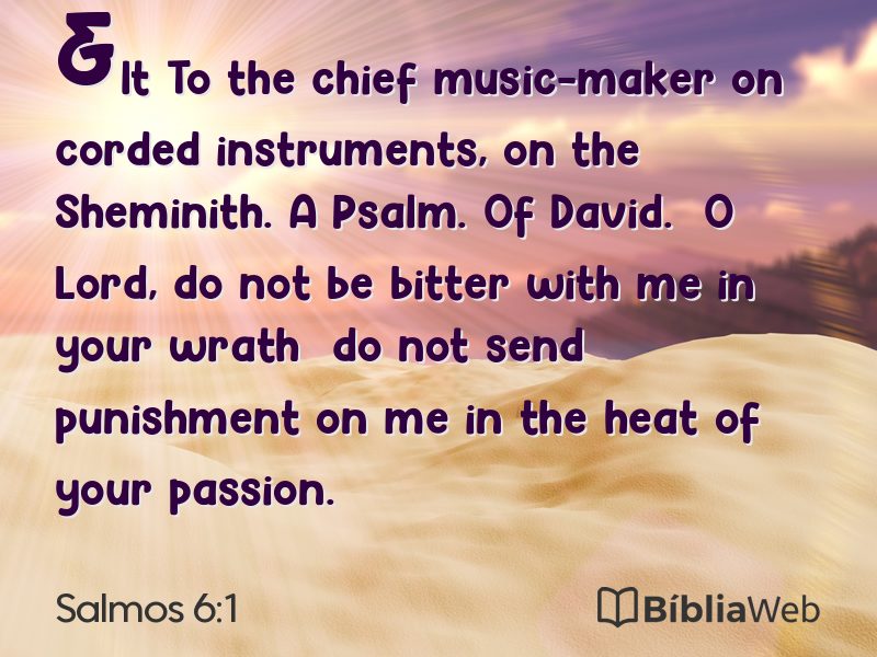 Salmos 6:1 em imagem para compartilhar