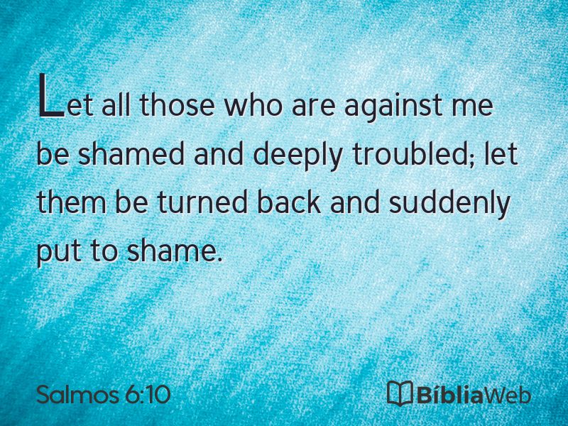 Salmos 6:10 em imagem para compartilhar