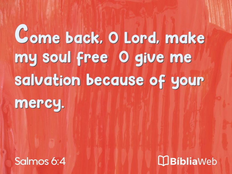 Salmos 6:4 em imagem para compartilhar